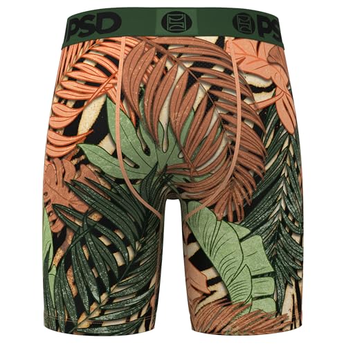 PSD Men's Boxer Briefs - Untamed Tropics, 7 Inch Inseam, Moisture-Wicking, 4-Way Stretch, Boxer Briefs for Men, Large4