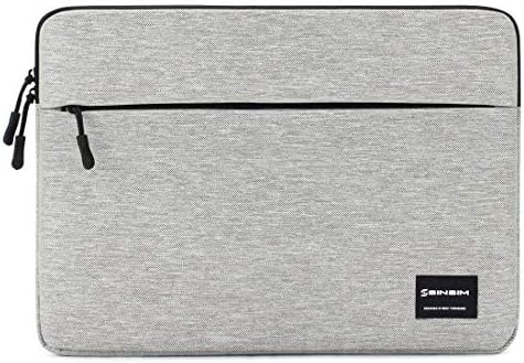SINSIM Water Resistant Laptop Sleeve for 15.6" Notebook Computer Chromebook Tablet Ultrabook of Dell HP ThinkPad Lenovo Toshiba Asus Acer, Bag Case with Accessory Pocket, Gray