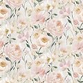 Heroad Floral Wallpaper Pink Flower Peel and Stick Wallpaper Peony Contact Paper Removable Self Adhesive Wall Paper for Bedroom Cabinets Bathroom Girl Nursery Living Room Vinyl Rolls 17.3''x 78.7''