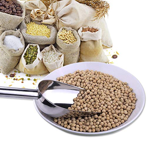 Food Ice Scoop, 24 Ounce Big Stainless Steel Scoop, P&P Chef Metal Candy Popcorn Flour Utility Scoop For Wedding Party Bar Kitchen Bath, Heavy Duty & Dishwasher Safe #TOP5