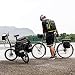 BAIGIO Fahrradtasche 3-in-1 Multifunction wasserdichte Gepäckträgertasche 75L Radfahren Gepäckträger Tasche hinten Fahrrad Rucksack Reisetasche mit Regenschutz, Herren