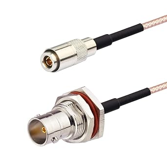 BINGFU DIN 1.0/2.3 Male to BNC Female 75 Ohm Video SDI Cable 12 inch 2-Pack for 3G HD SDI Video Recorder Camera Assist Monitor Audio Gateway Hub Broadcast Router Frame Synchronizer Sync Converter