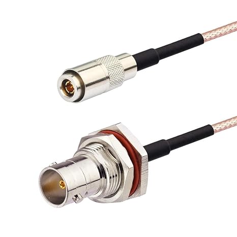 BINGFU DIN 1.0/2.3 Male to BNC Female 75 Ohm Video SDI Cable 12 inch 2-Pack for 3G HD SDI Video Recorder Camera Assist Monitor Audio Gateway Hub Broadcast Router Frame Synchronizer Sync Converter