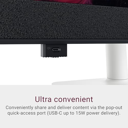 Dell 32 Plus 4K QD-OLED Monitor S3225QC - 31.6-inch (3840 x 2160) 120Hz 0.03ms Display, AI-Enhanced 3D Spatial Audio, Height/Tilt/Swivel/Slant Adjustment - Ash White - image 8