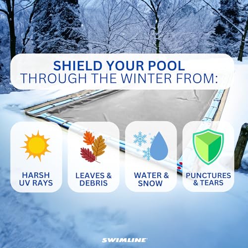 Cubierta de piscina Swimline Hydrotools Silver King 30x55 ft miniatura 2