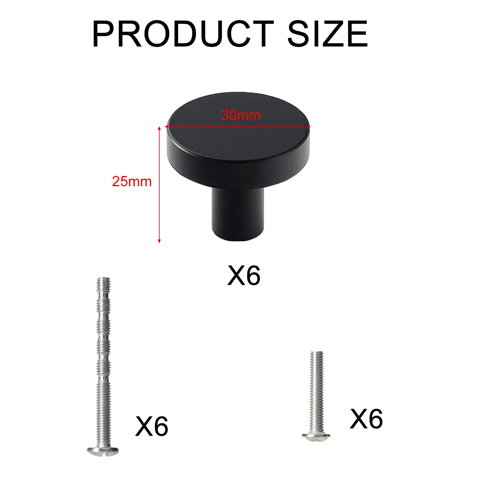 YqsIbth Black Drawer Knobs - Image 2