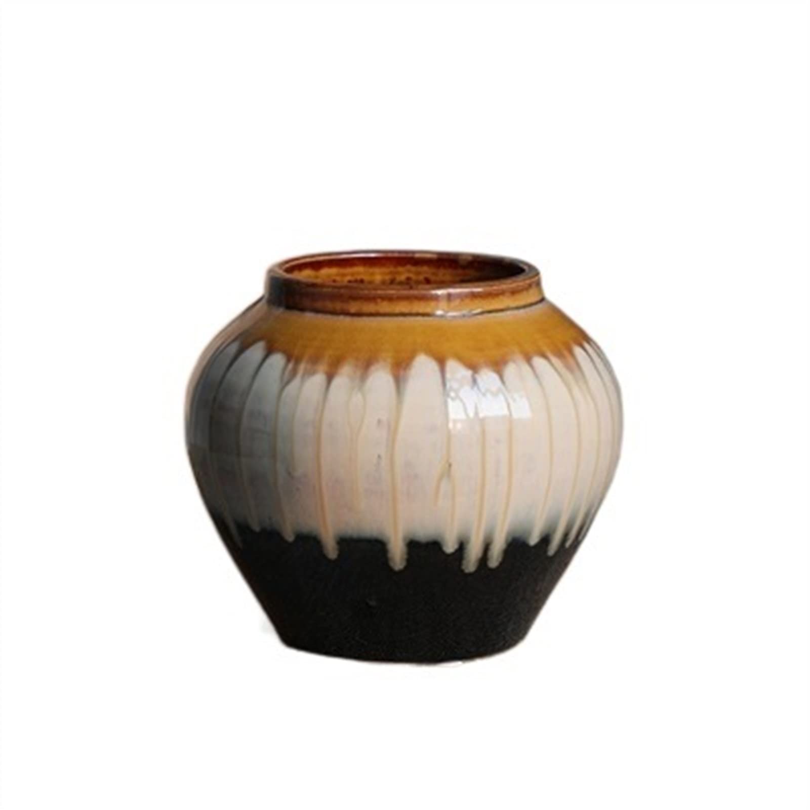 Bzgpmfud One Color Vase Desktop Flower Ceramic Floor Countertop Ornaments Living Room Corridor Entrance Decorative Simple Dried Arrangements Vintage(001)