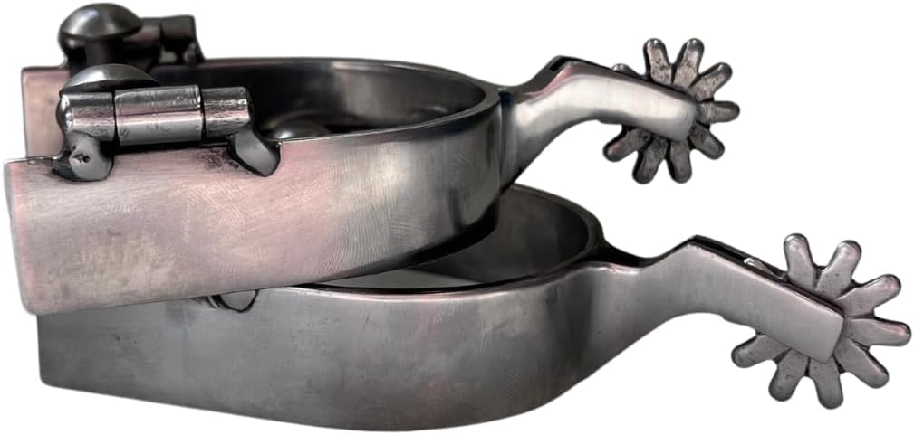 AJ Tack Men's Brushed Stainless Steel Spur