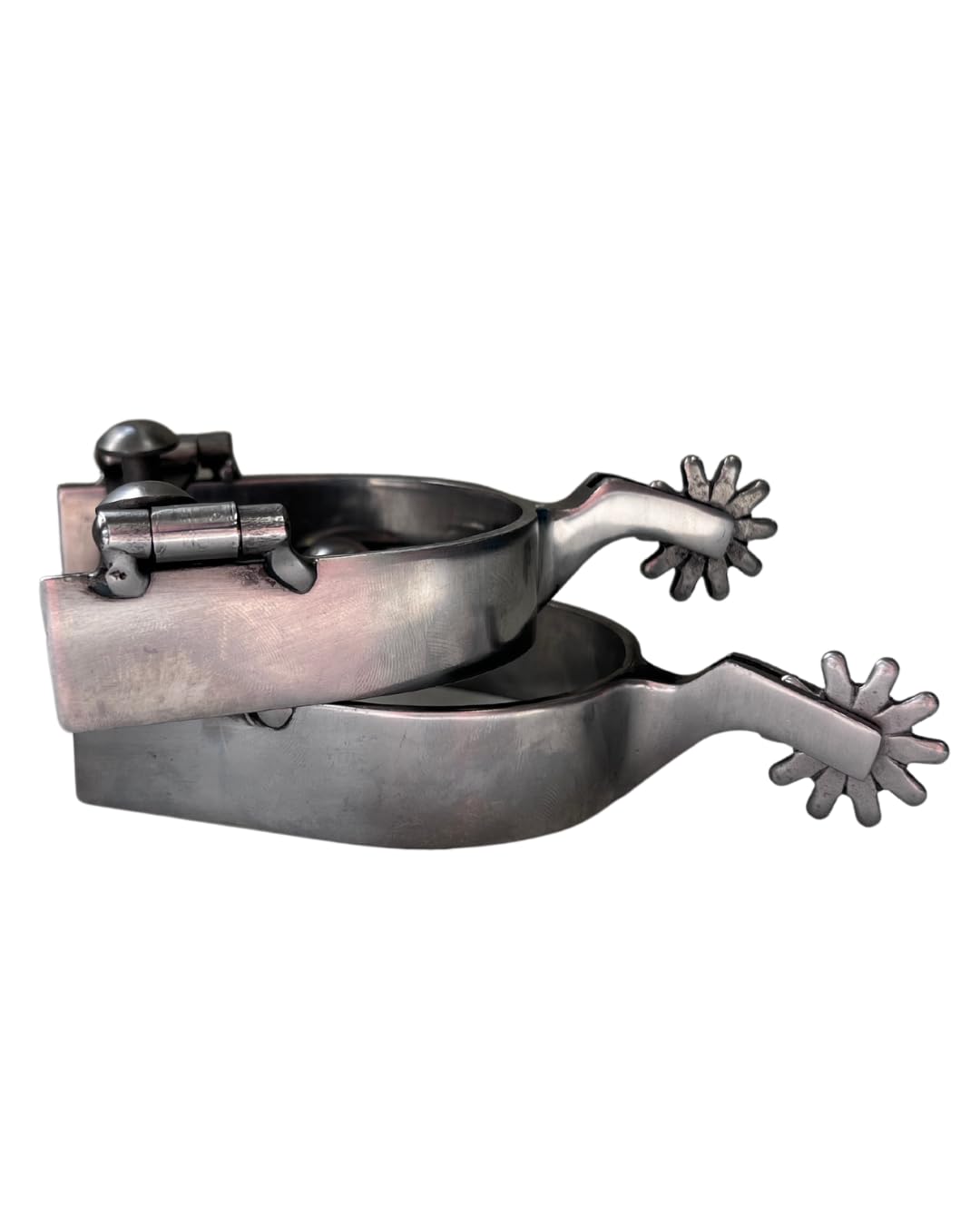 AJ Tack Men's Brushed Stainless Steel Spur