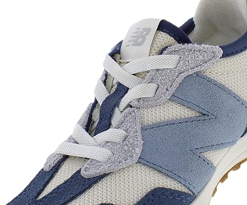 New Balance 327 Bungee Lace Infant/Toddler Shoes Size 5, Color: Blue/Beige3