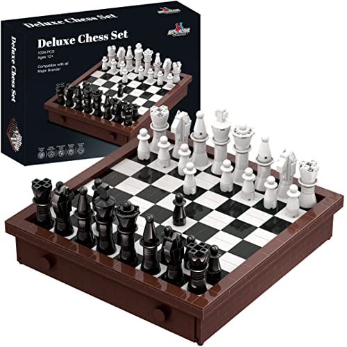 Conservazione integrata: questo set di scacchi deluxe viene progettato con cassetti integrati per riporre tutti i tuoi pezzi degli scacchi.