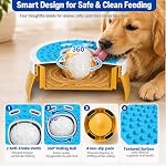KILIN Dog Lick Bowl Slow Feeder - Non-Spill Dog Enrichment Toys, Lick and Roll Bowl 1 Cup/8 FL OZ, for Dogs with Bone Broth, Yogurt and Wet Puppy Treat, Interactive Licking Ball for Dogs with Anxiety - Image 4