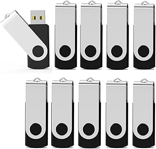 4GB Flash Drive 10 Pack USB Flash Drive 4 gb UBIOER Thumb Drive Memory Stick Pen Drives Jump Drive for Data Storage, File Sharing USB 2.0