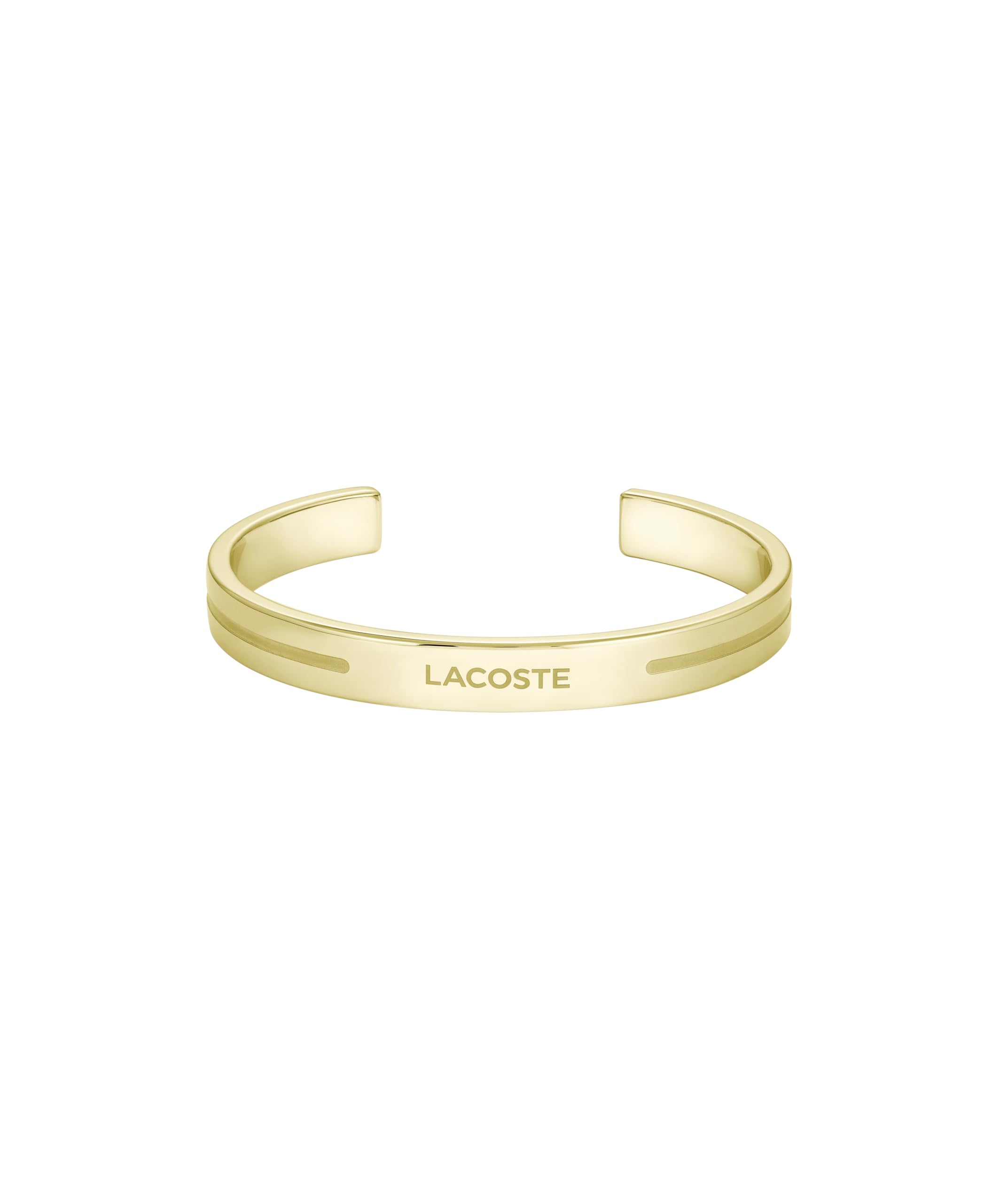 Lacoste Bracciale Bangle Aperto da Uomo Collezione ADVENTURER in Oro Giallo - 2040527, Gold