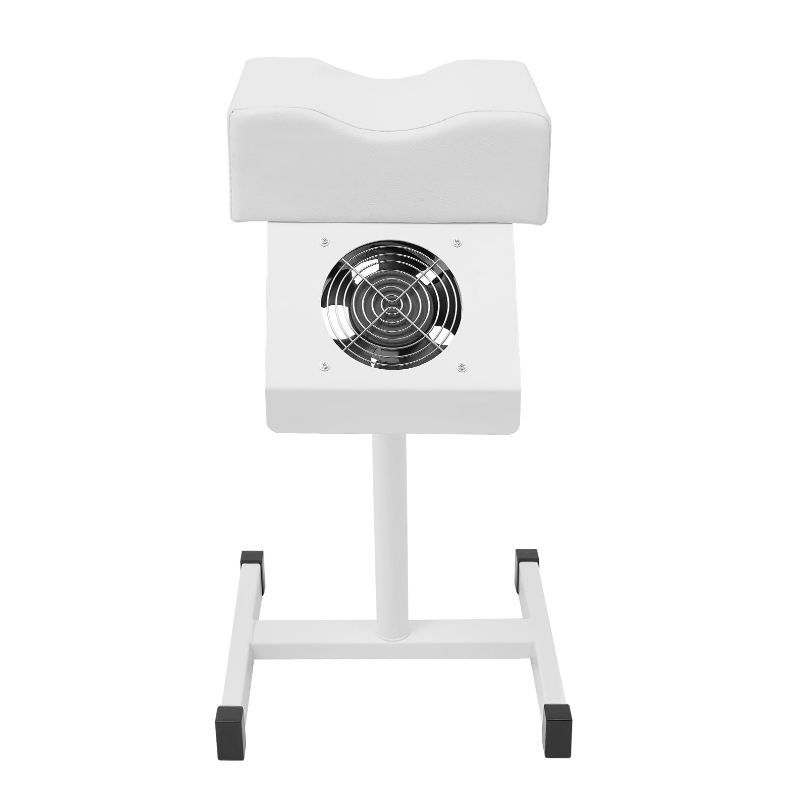 Banco de uñas con aspiradora, taburete de pedicura, taburete de belleza con aspiradora, reposapiés de manicura para salones, spas comerciales (blanco)