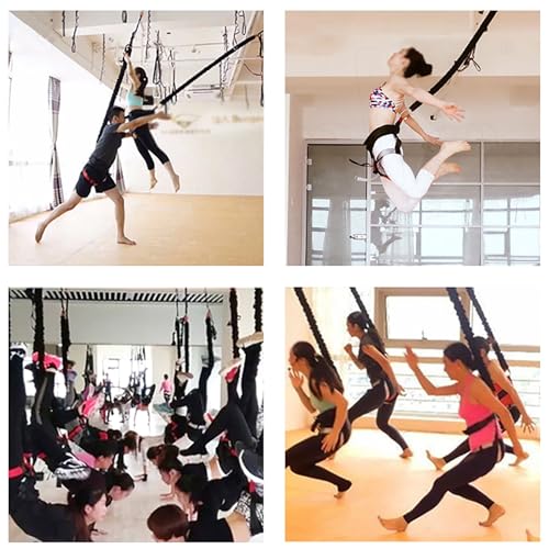 Bungee Fitness Training Set – Cintura di resistenza regolabile per palestra e allenamento a casa – ideale per allenamento in sospensione e danza fitness
