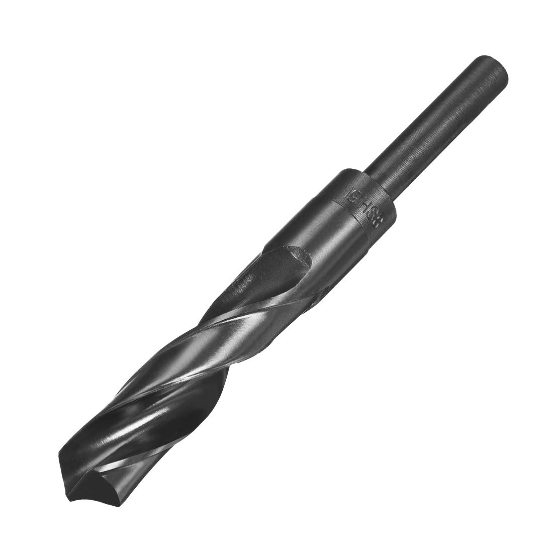 uxcell Reduced Shank Drill Bit 19mm Black Nitride Coated with 1/2 Inch Straight Shank, High Speed Steel HSS 9341 Twist Drill Bit for Stainless Steel