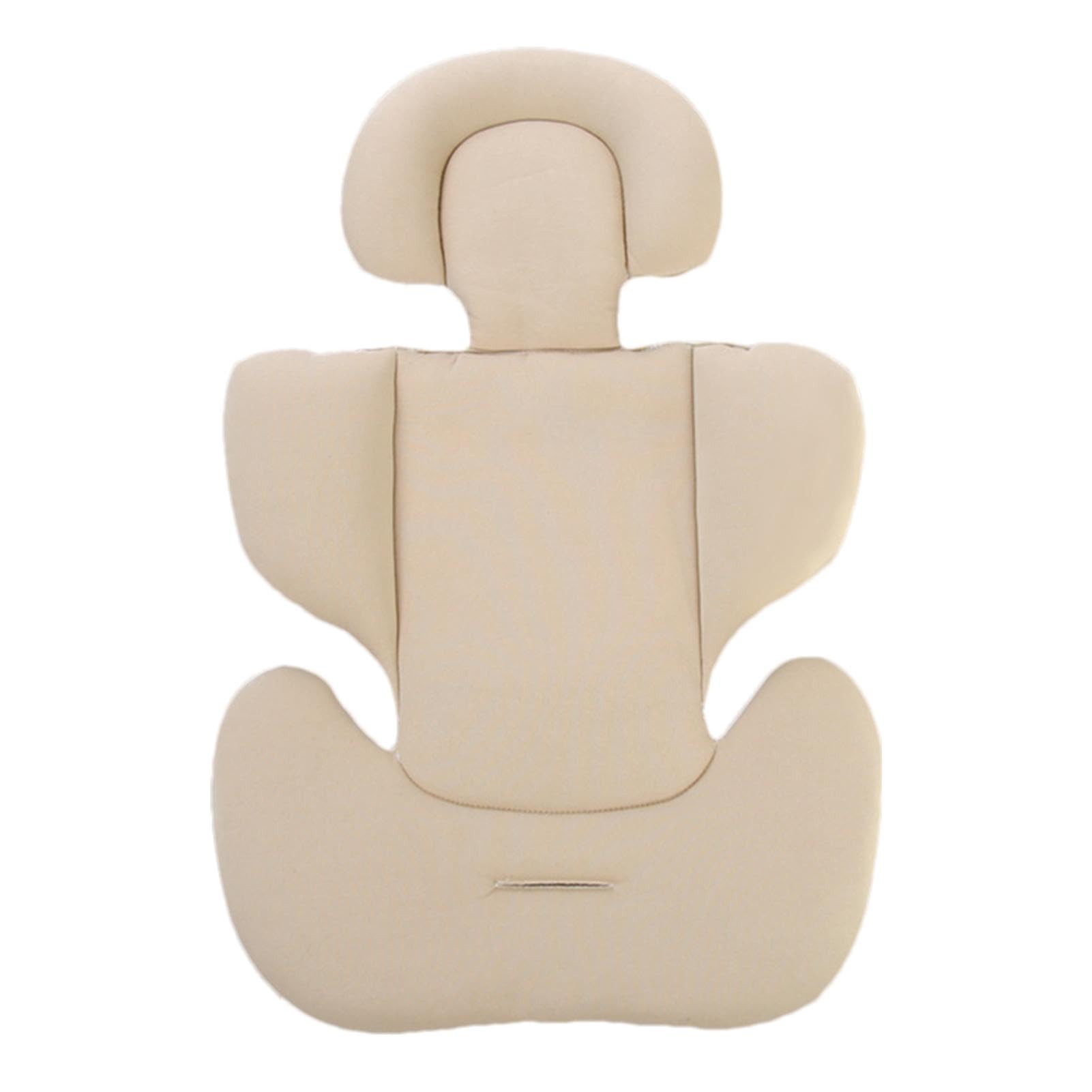 Baby Car Seat Insert Cushion, Baby Car Seat Insert Pram Liner, Headrest for the Car Seat for Newborns, Extra Soft Stroller Cushion Pads Car Seat Insert, For Stroller Baby High Chair Bassinet(Khaki)