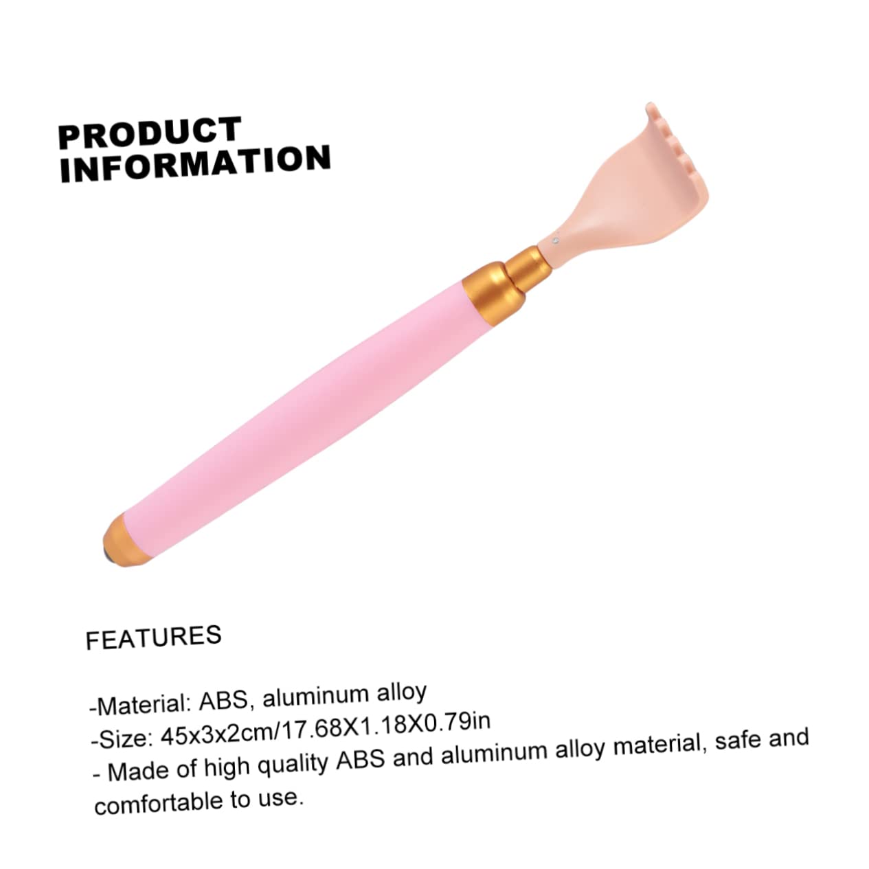 MAGICLULU 3 Piezas Cosquillas Rascador Espalda Personalizado Rascador Espalda Mano Rascador Hombros Espátula Facial Comezón Aluminio Raspador Rosa Viajar