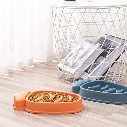 Image of Durable Slow Feeder Bowl for Dogs| Anti-Choke Non-Slip Pet Feeding Base and Easy to Clean| Dish Promotes Healthy Eating| Reduces Bloating and Digestive Issues| Interactive Maze Design (Blue)