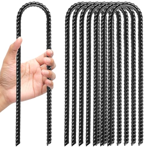 weiclianhp 8 Stück Bodenanker Trampolin, Erdanker(Rostfrei), Erdanker Bodenanker, Zeltheringe - 30 cm lang, 6 cm Breit, Zeltheringe Sturmsicher, Erdnägel für Extrem Harte Böden