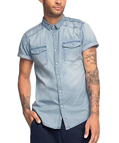 Edc by ESPRIT 066CC2F008 - Denim, Camicia Uomo