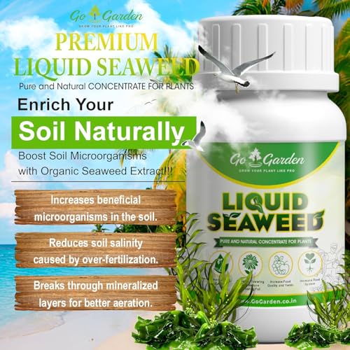 Image of Go Garden Seaweed Extract for Plants 250ml | Liquid Plant Growth Promoter | Supports Root Development, Flowering & Plant Growth | Suitable for Vegetables, Fruits, Flowers & Indoor Plants