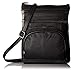Juzar Tapal Collection Leather Small Crossover Cross Body Bag Long Over The Shoulder Sling Women Purses and Handbag Cellphone Purse (Black Cross Body Bag)