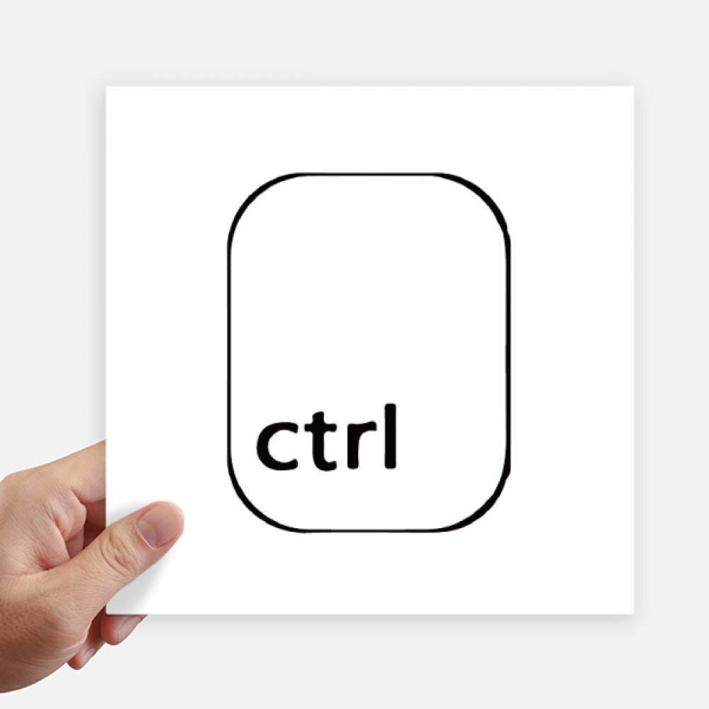 Autocollant carré clavier symbole Ctrl DIYthinker pour masquer les rayures de valise et mur