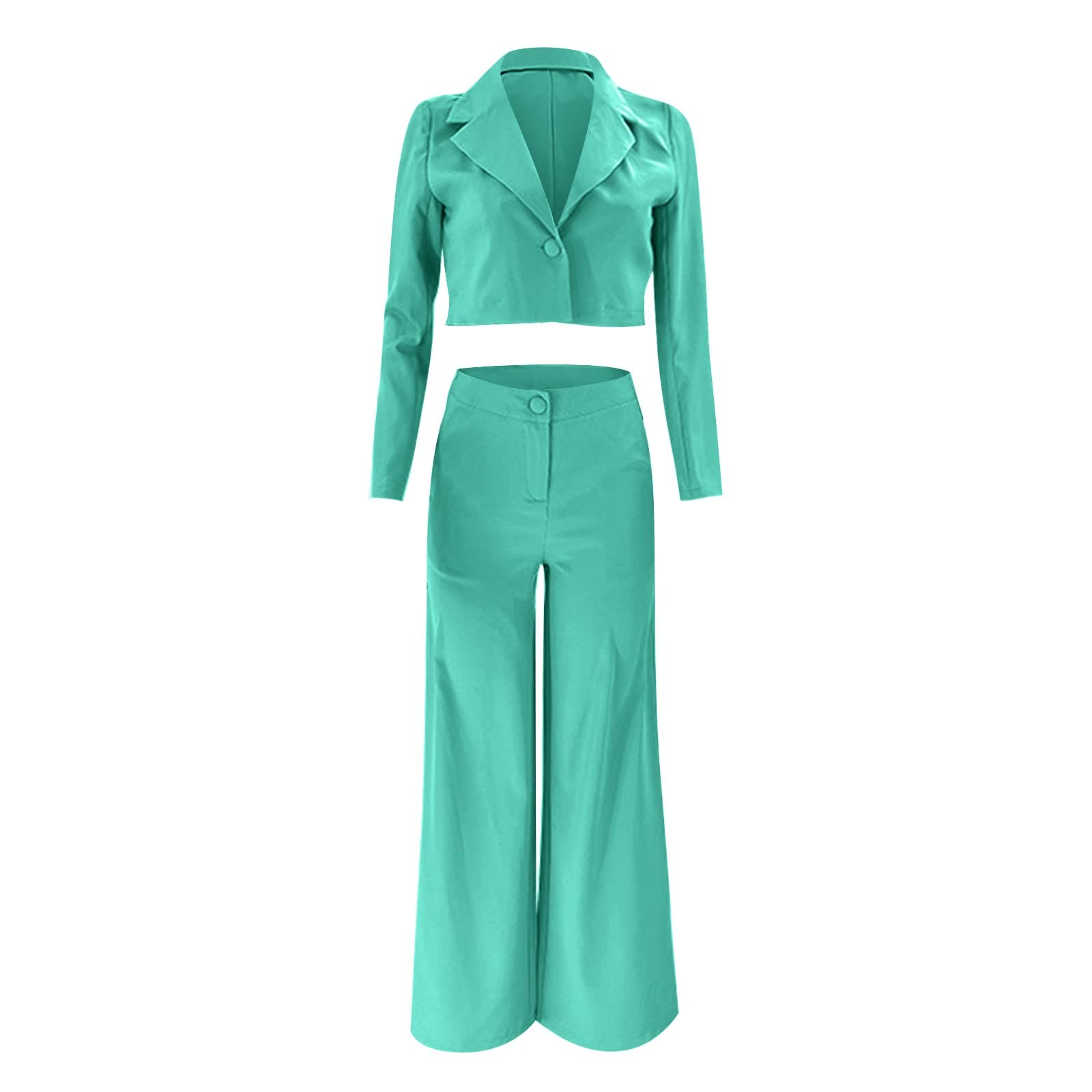 Jogginganzug Damen Winter Kleidung Damen für, kurze Anzugjacke, Hose mit weitem Bein, 2-teiliger Anzug, Streetwear, Loungewear Kleidung Taufe