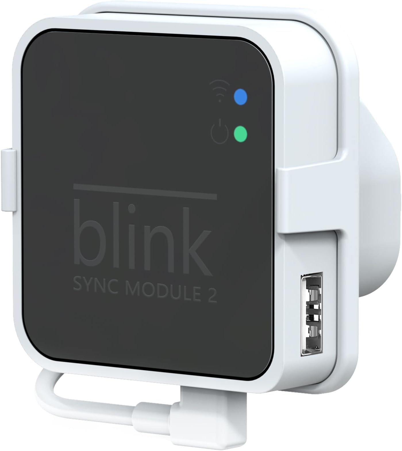Outlet Mount for Blink Sync Module 2, Easy to Move Mount Bracket Holder for Blink Indoor Outdoor Home Security Camera with Short Cable