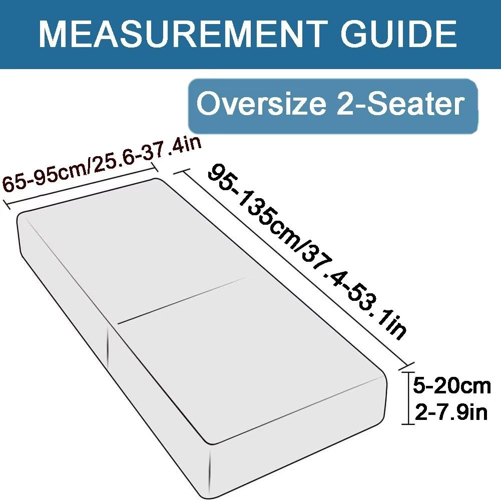 Edumov Sofa Seat Cushion Cover, Stretch Sofa Seat Cover, Fitted Universal Couch Cover - Image 2