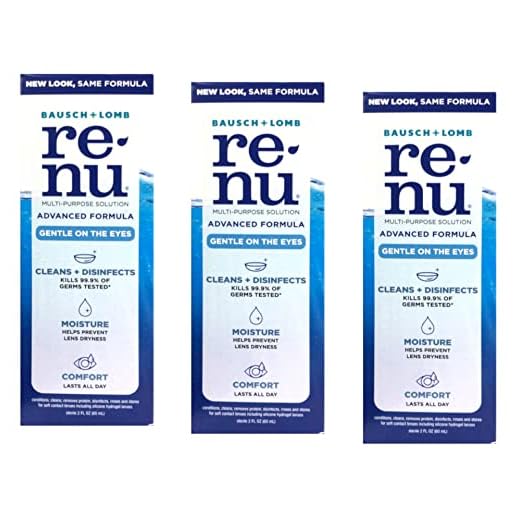 Renu Multi-Purpose Contact Lens Solution Travel Size,2 Fl Oz (Pack of 3)