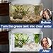 320 GPH 4-in-1 Aquarium Filter, 60-100 Gallon Fish Tank Filters Filtration and Oxygenation, Filter for Fish Tank with Biochemical Cotton, Ceramic Beads, Multi-Functional Turtle Tank Filter(20 W)
