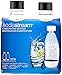 sodastream 0.5L Slim Black Carbonating Bottles (Pack of 2)