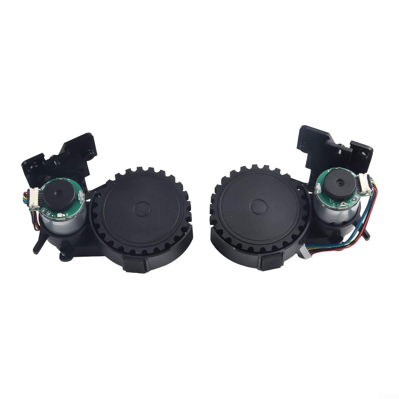 Rueda motorizada de repuesto para Lefant para M210 M213 Robot Aspirador Piezas de repuesto Accesorios Negro (rueda derecha+rueda izquierda)