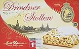 Original Dresdner Mandelstollen / Christstollen mit Mandeln von Emil Reimann 0,5kg (500g) im Karton