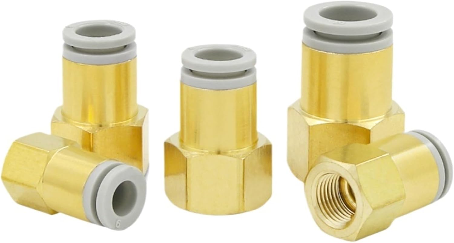 5pcs Pneumatic air pipe quick plug internal thread direct through KQ2F 04/06/08/10/12-M5-01/02 03(5pcs KQ2F 06-M5)