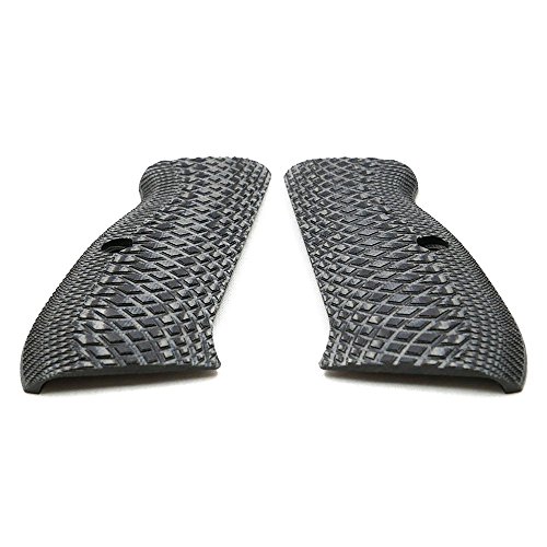 EXEL CZ 75 H6-2-5 Gun G10 Grips, Full Size, Grey/Black - Thumbnail 6