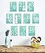 Blue Silhouette Counting Number Wall Cards, 5x7, Nursery Wall Decor, Gender Neutral Art, Scandinavian, Children's Wall Art, Nature-Themed Nursery Art, Baby Shower Print, Baby Room Decor
