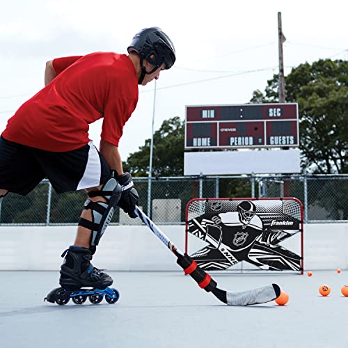 Franklin Sports Hockey Stick Weight - Hockey Training Aid + Accessory for Stick Handling + Shooting Skills - Adjustable Weight 3.5 to 14 Ounce Stick Training Weight - Hockey Training Equipment Black