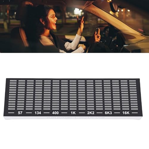 Fockety LED Anzeige, Audio Spektrum Analysator Anzeige, USB LED Musikspektrum für Autospielzimmer, Präziser Schallpegelmesser für Musiker und Audio Enthusiasten