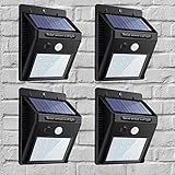 LUCES DE CERCA SOLAR DE 4 PIEZAS: Carga de la batería solar, la luz del sol en la energía de carga de la batería, el ahorro de energía, la carga de energía solar eficiente, reducir las emisiones de carbono.