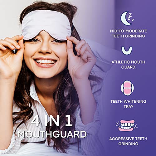Novome 6 Packs Of Mouth Guard For Teeth Grinding Mouth Guard For Clenching Teeth At Night, Night Guards For Sleep, Anti Grinding Dental Night Guard Bruxism Mouthguard Tmj Jaw Clenching Relief #TOP1