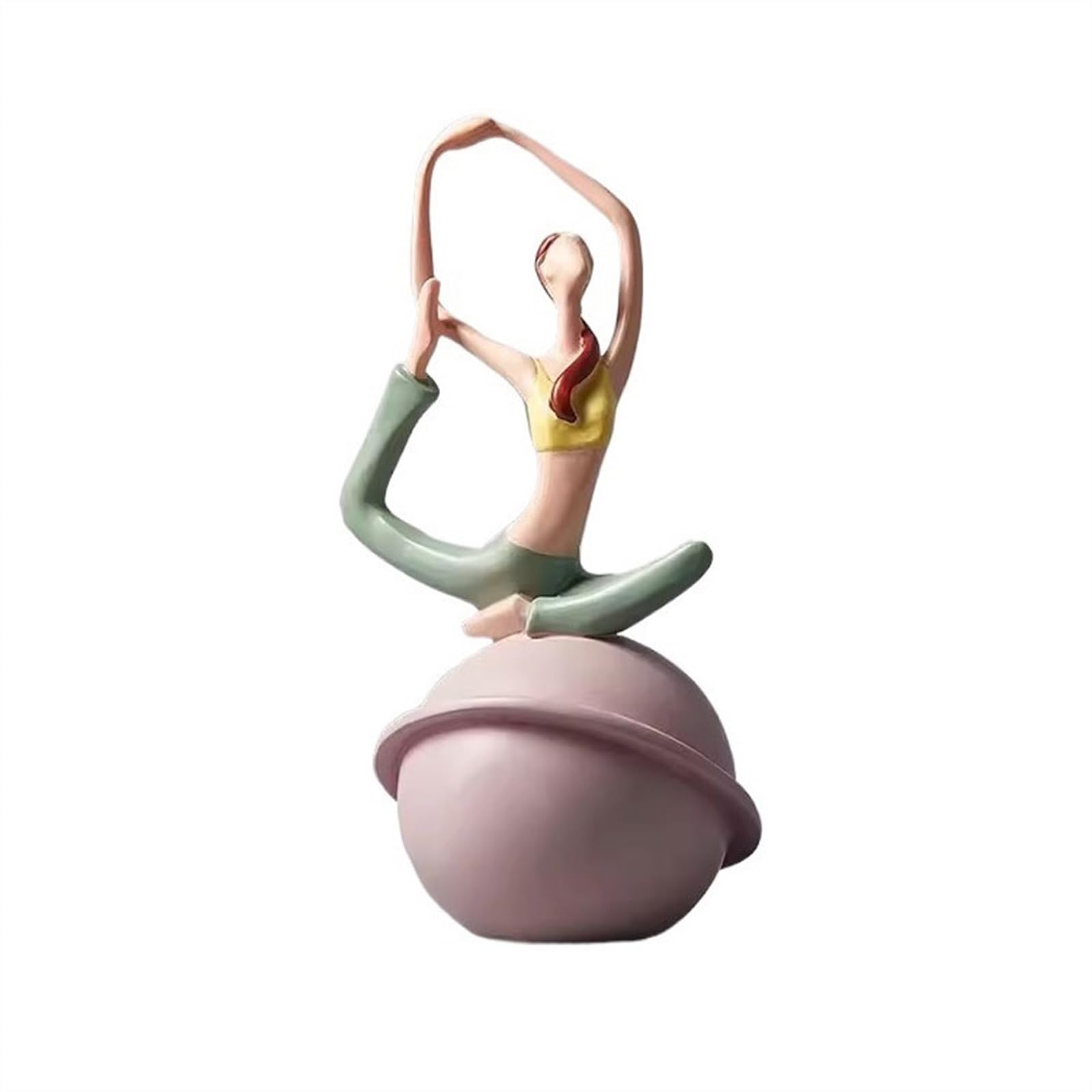 Desktop Figurines Creative Yoga Girl Modeling Home Accessories Living Room Luxury Decorations Modern Minimalist Character Ornaments Decorative Ornaments (Size : C)