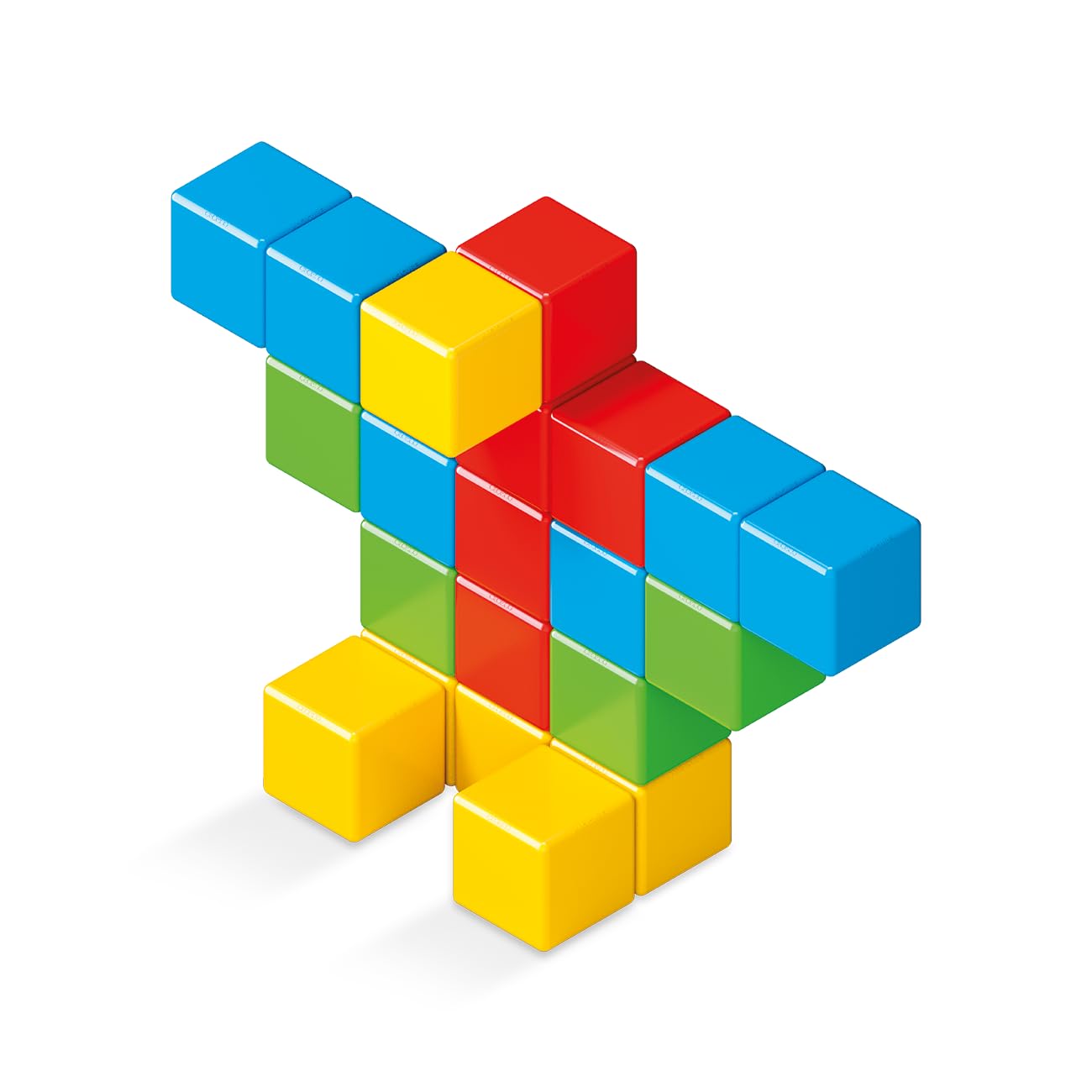 GEOMAG Magicube Full Color Gioco di Costruzione Magnetico Bambino, Regalo bimbo bimba 1 2 3 4 5 6 anni, 100% plastica riciclata, educativo montessori, cubi magnetici, costruzioni magnetiche