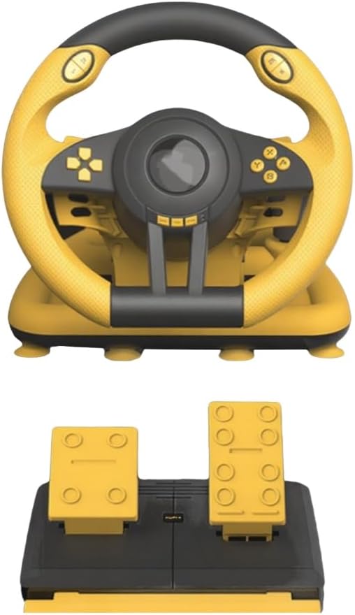 180 Degree Rotating Driving Simulators Game Racing Wheel with Pedals