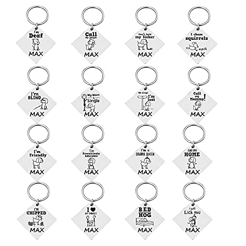 Image of Jypr Customized Pet ID Tag Personalize Black Engraved Name Collar Tag for Your Loving Pet Dog, Cat, Puppy, Horse (Collar Slider 2 MM Thick)