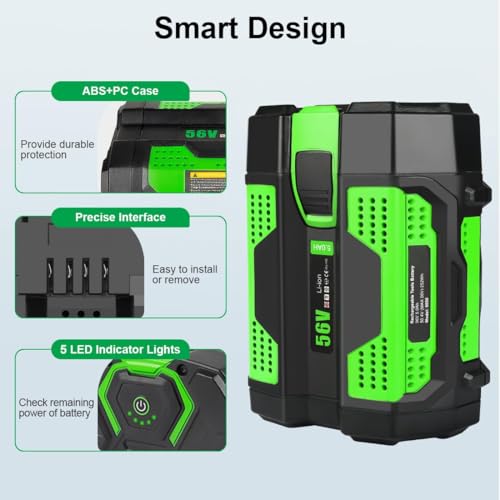 Image of 5.0Ah Replacement for EGO 56v Battery（Green-5.0AH）