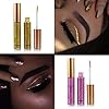 10 Colors Liquid Glitter Eyeliner Metallic Shimmer Glitter Eyeshadow Pigment Eyebrown Shimmer Waterproof Face Lips Art for Party Festival Makeup